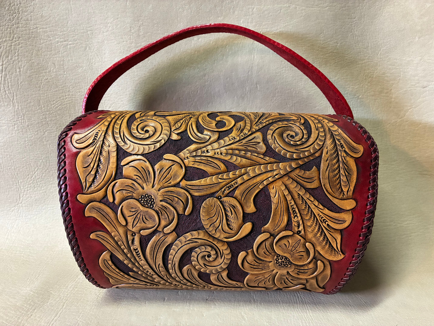 Carving BAF PALM SPRING HANDBAG