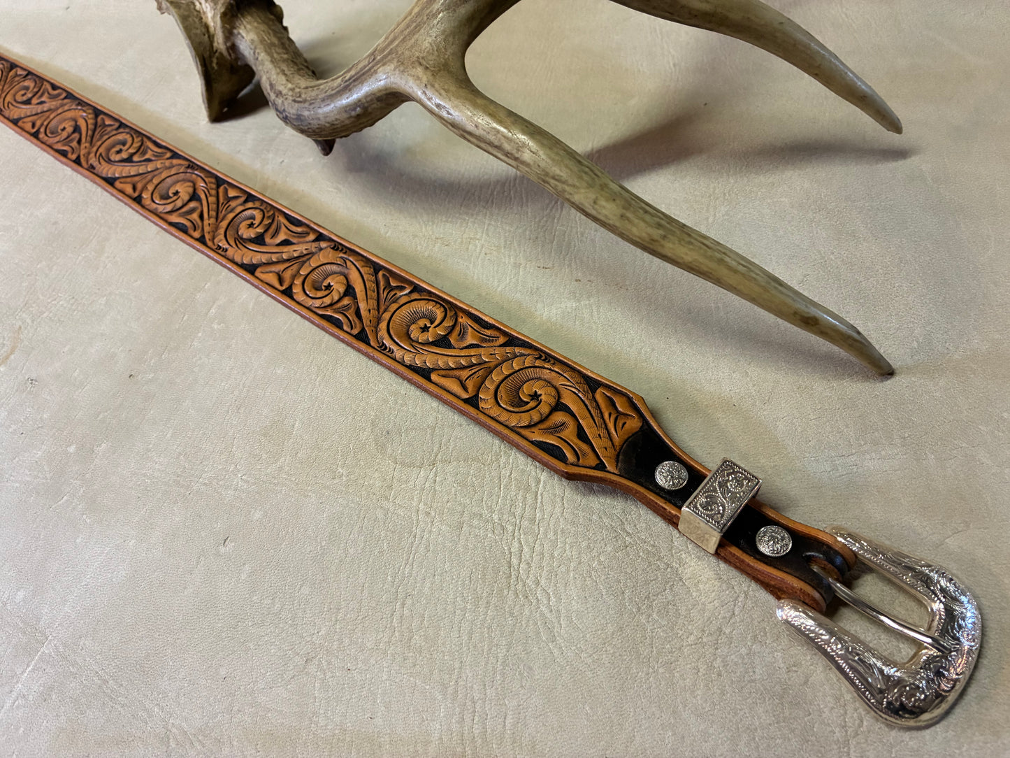 40's Style Hand Carving Belt オーダーメイド
