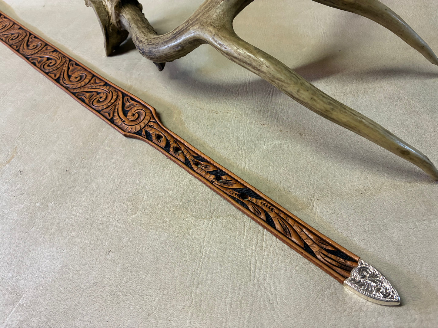 40's Style Hand Carving Belt オーダーメイド