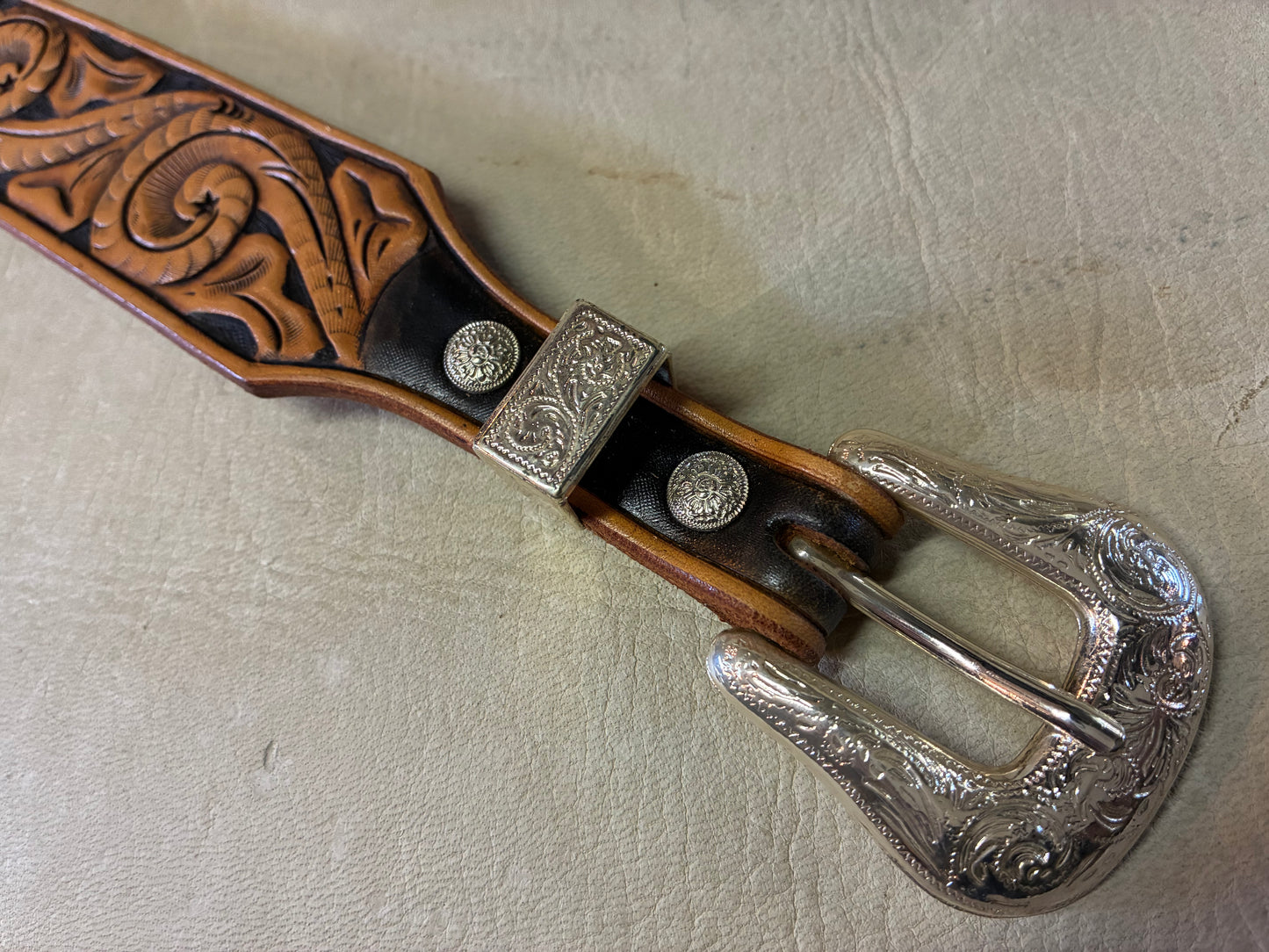 40's Style Hand Carving Belt オーダーメイド