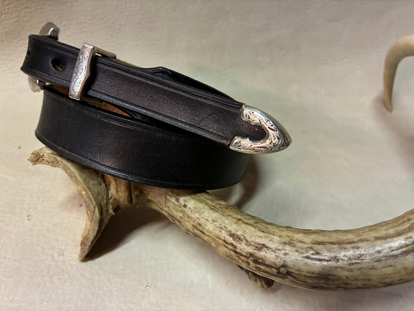 Old Style Western Belt Black オーダーメイド
