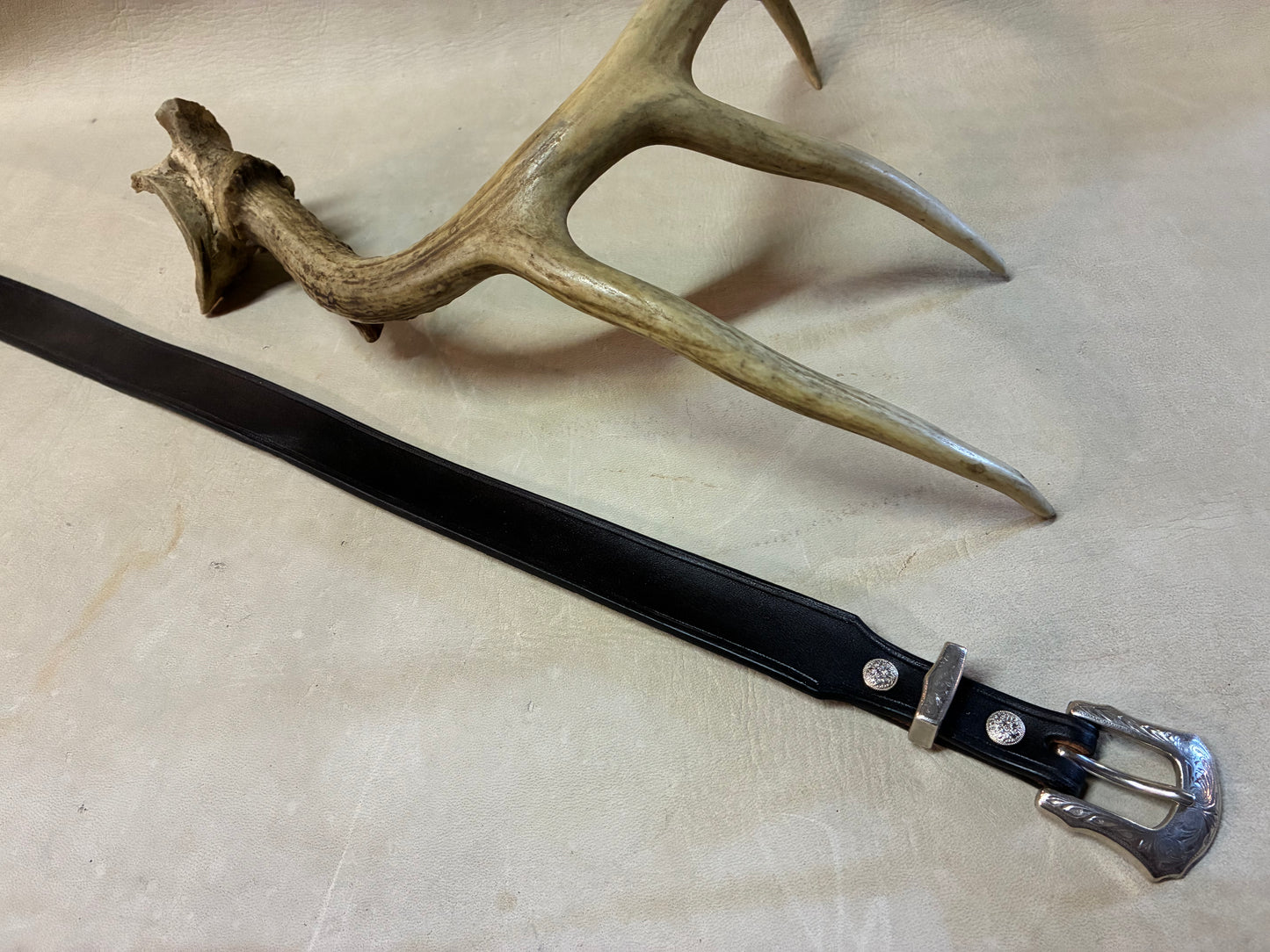 Old Style Western Belt Black オーダーメイド