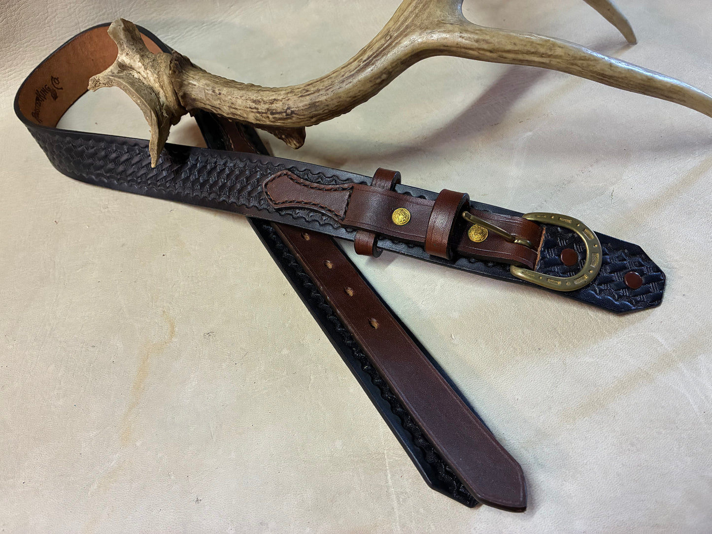 Ranger Type Belt Basket Wave Black & Brown