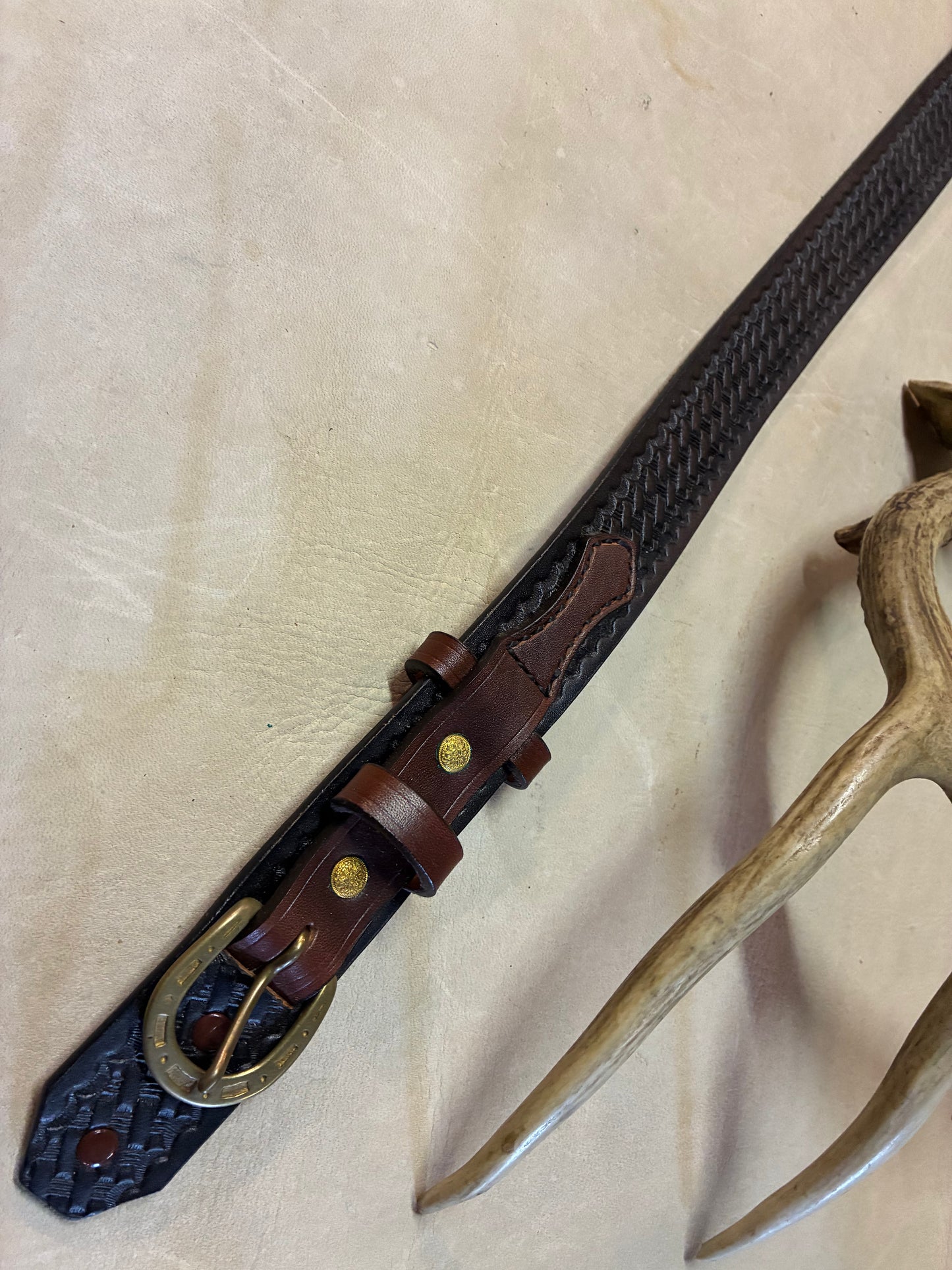 Ranger Type Belt Basket Wave Black & Brown