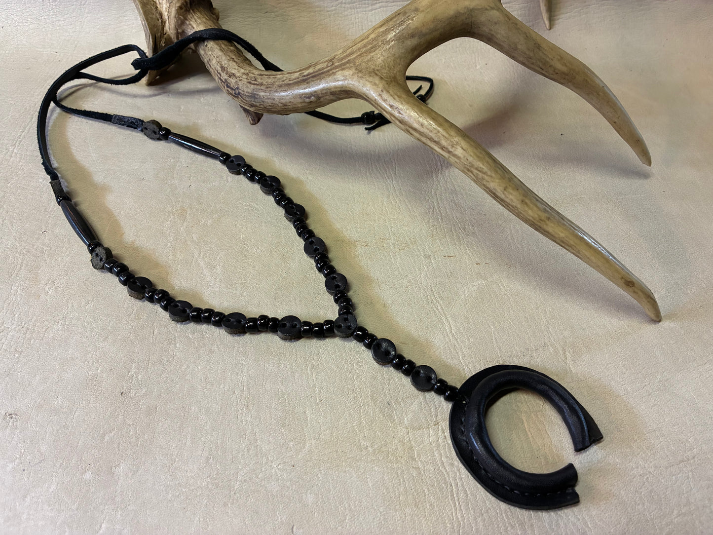 Black Naja Rosario Necklace