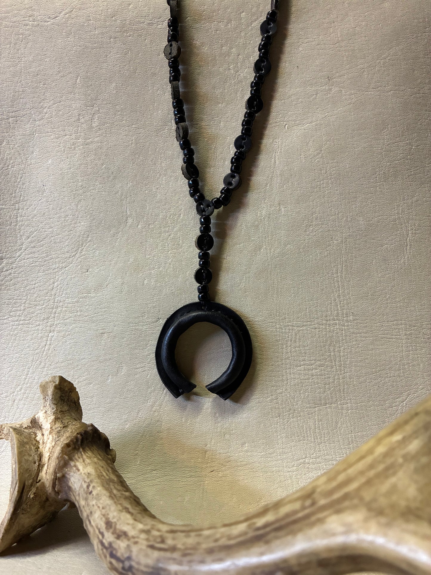 Black Naja Rosario Necklace