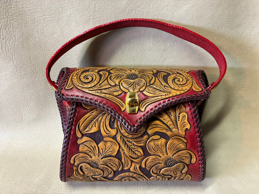 Carving BAF PALM SPRING HANDBAG