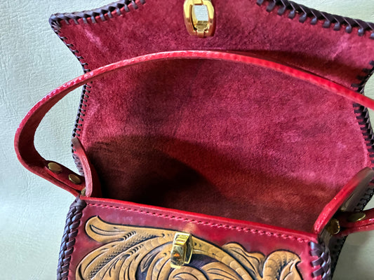 Carving BAF PALM SPRING HANDBAG