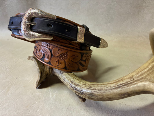 50's Style Ranger Style Western Flower Curving Belt オーダーメイド