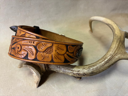 50's Style Ranger Style Western Flower Curving Belt オーダーメイド