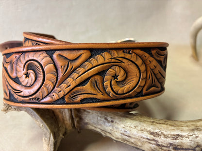40's Style Hand Carving Belt オーダーメイド