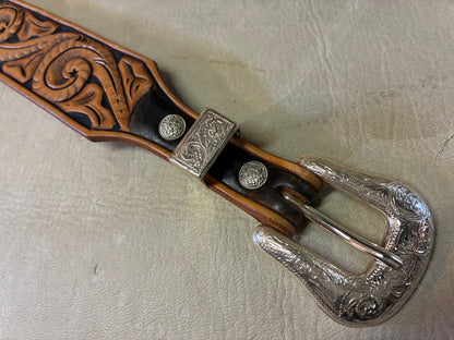 40's Style Hand Carving Belt オーダーメイド