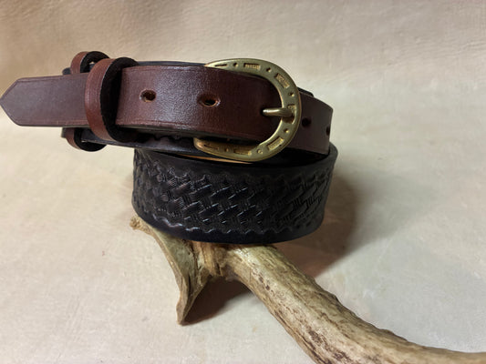 Ranger Type Belt Basket Wave Black & Brown