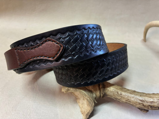 Ranger Type Belt Basket Wave Black & Brown