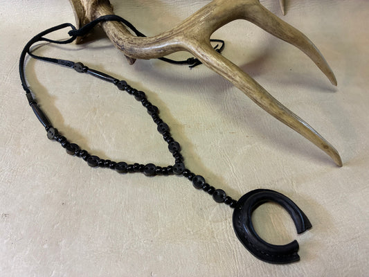 Black Naja Rosario Necklace