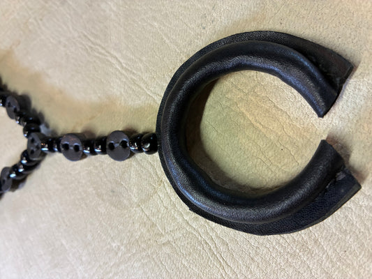 Black Naja Rosario Necklace