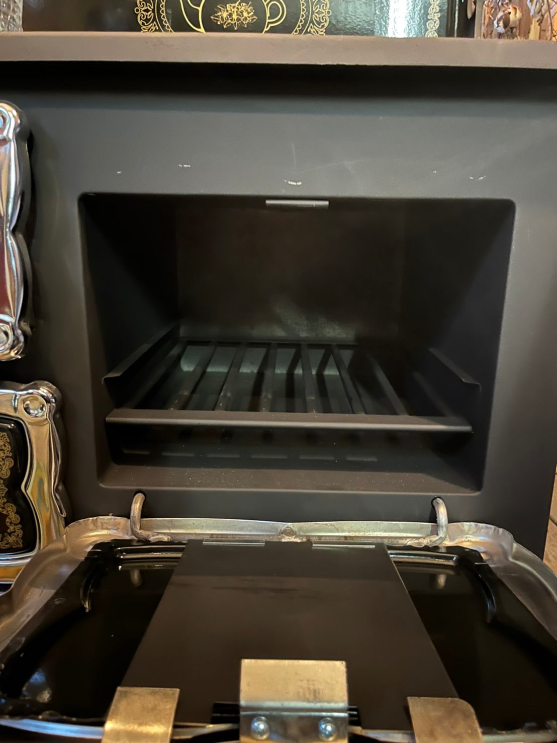Cooking薪ストーブ 6つ穴タイプ湯煎ボックス付Black