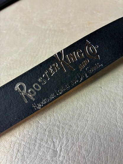 ENGRAVED FEATHER BUCKLE BELT