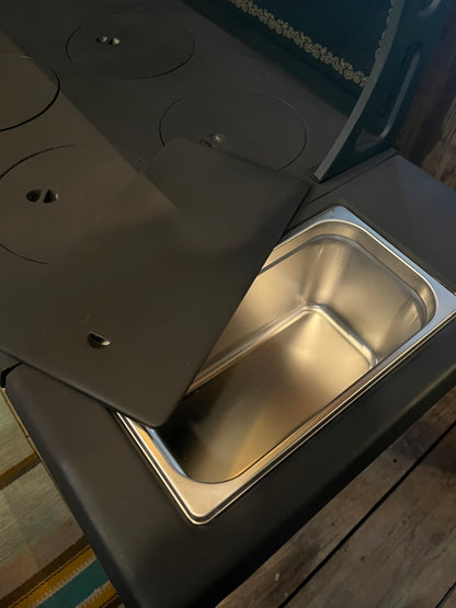 Cooking薪ストーブ 6つ穴タイプ湯煎ボックス付White